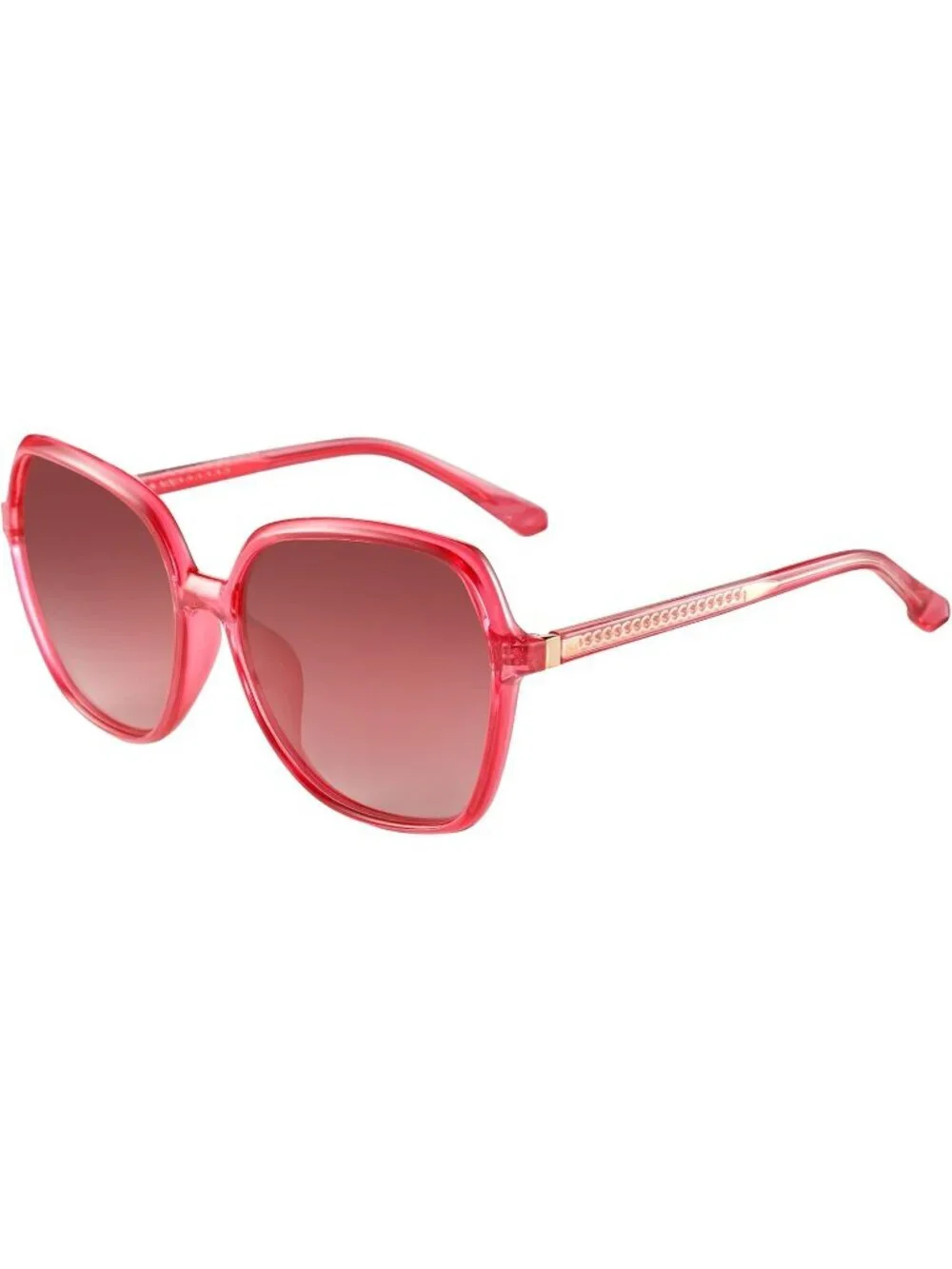 Women's Polarized Oversized Square Sun Glasses Shades UV400 Protection C07 Pink